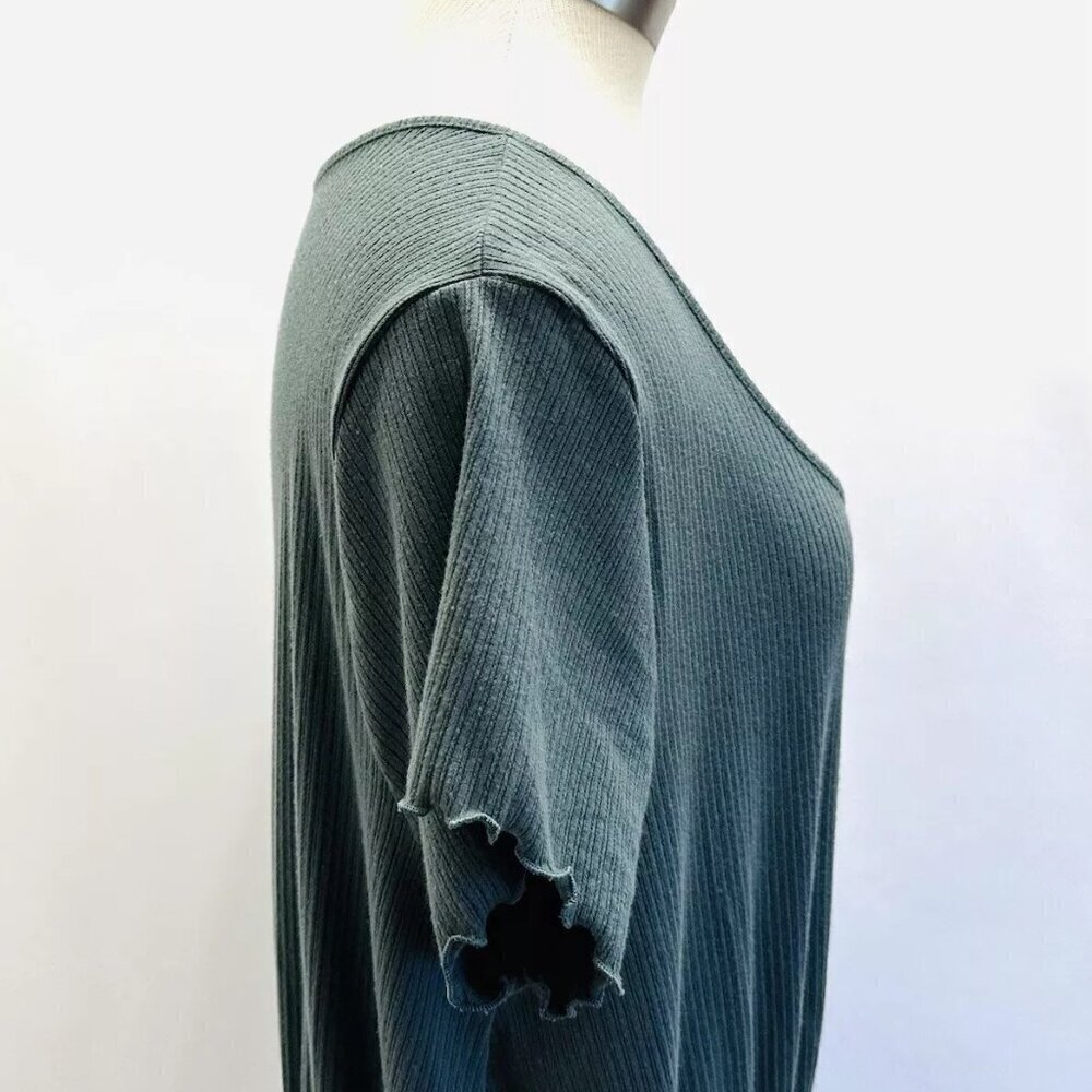 NWT SO GOOD FOR LIFE Juniors Short Sleeve V-Neck Green Romper Dress Size XXL - Picture 7 of 9